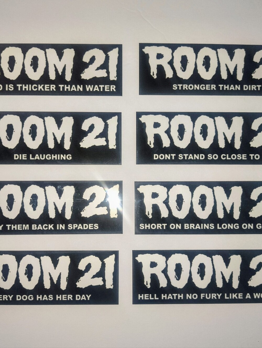 Room 21 Skateboard Brand Stickers